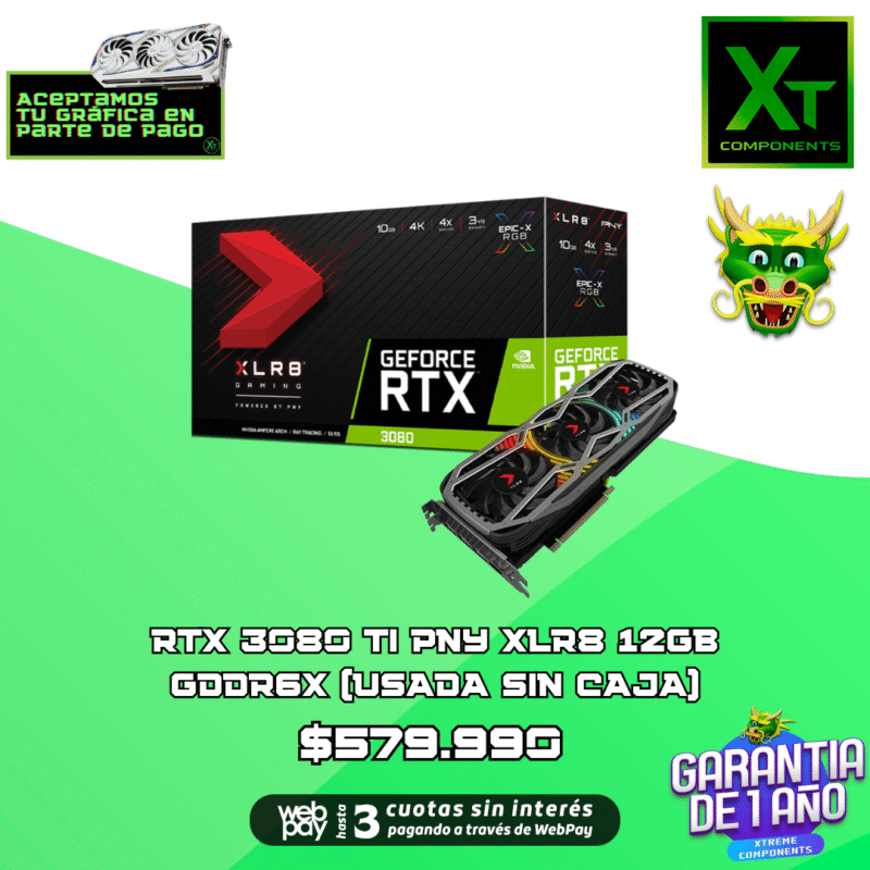 RTX 3080 TI PNY XLR8 12GB GDDR6X (USADA)
