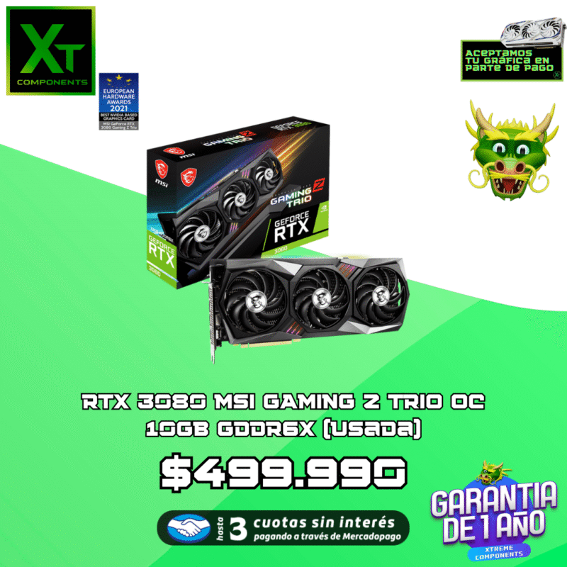 RTX 3080 MSI GAMING Z TRIO 10GB GDDR6X (USADA)