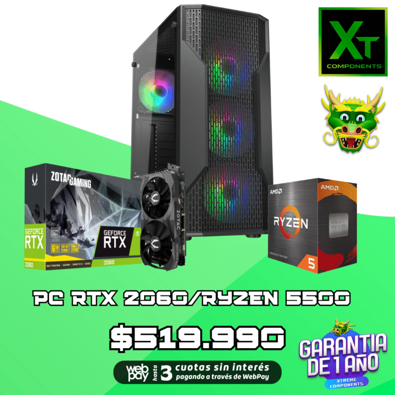 PC GAMER RTX 2060/ RYZEN 5500