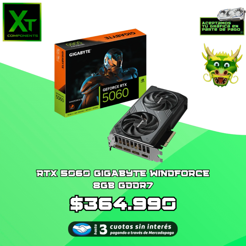 RTX 5060 GIGABYTE WINDFORCE 8GB GDDR7