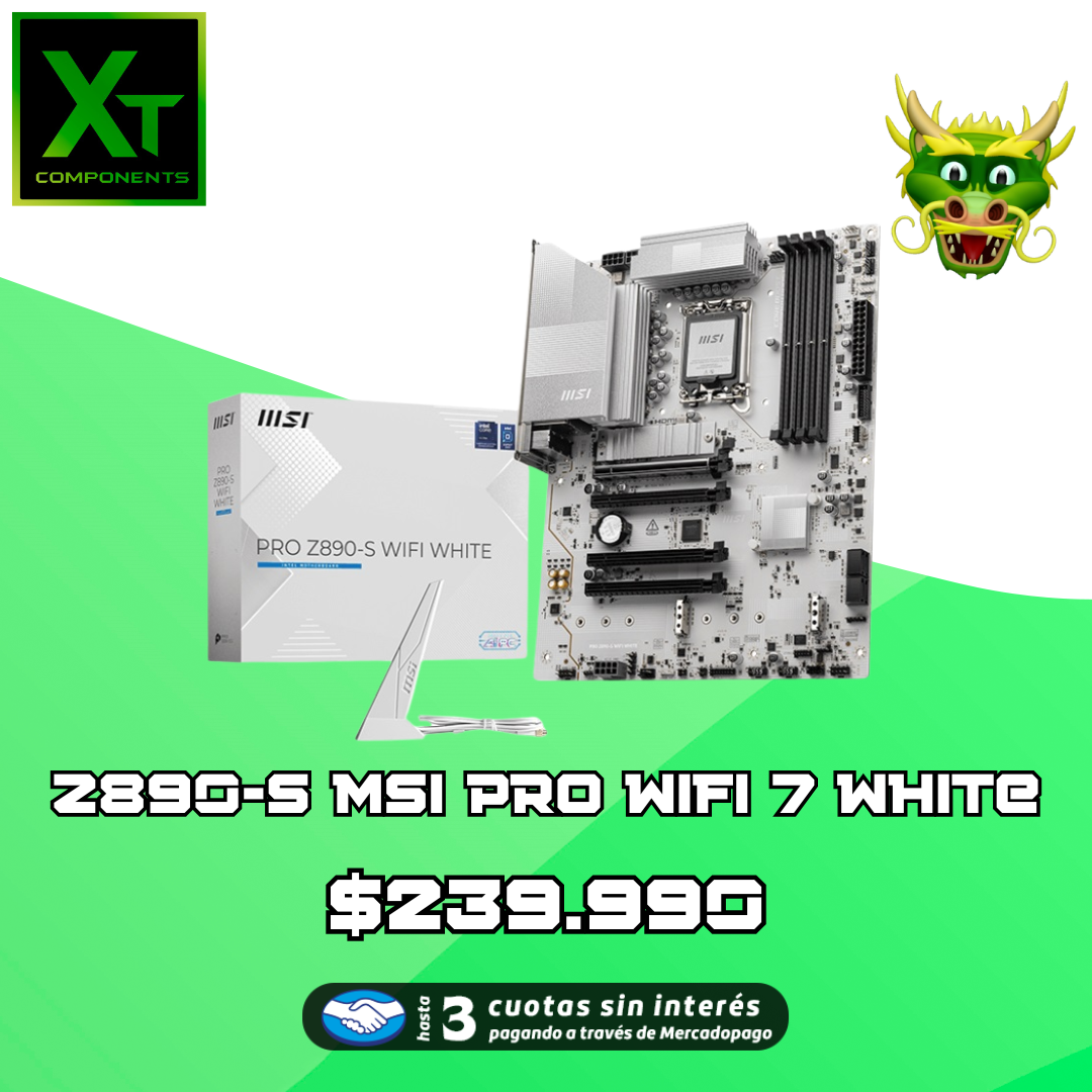 z8890-s Z890-S MSI PRO WIFI WHITE - Image 1