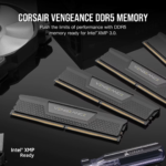 Kit de memoria DDR5 DRAM VENGEANCE de 32 GB (2x16 GB) a 5200 MHz C40 — Negro - Imagen 3
