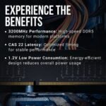 PNY PERFORMANCE 16GB 2X8 3200MHZ - Image 3